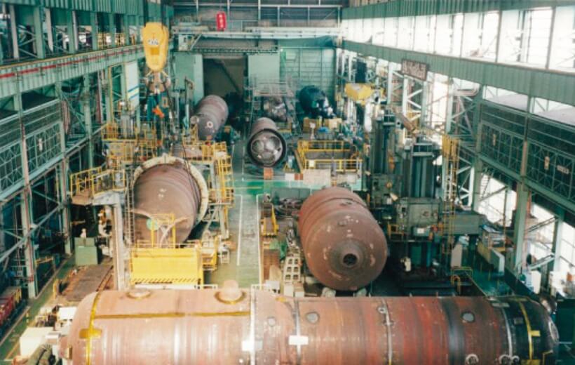 1993 年，在神戶造船廠制造的蒸汽發(fā)生器